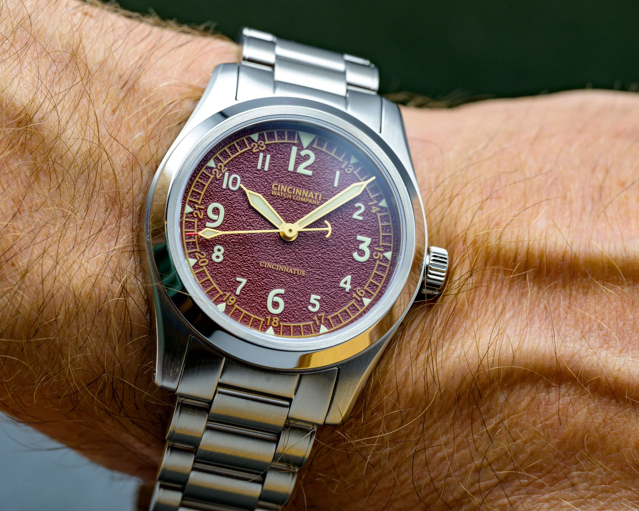The Cincinnatus Field Burgundy Automatic thumbnail 2