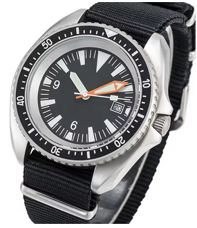 STERILE DIAL SUBMASTER STEEL FINISH ROYAL NAVY MILITARY DIVERS WATCH SM8016ST thumbnail 2