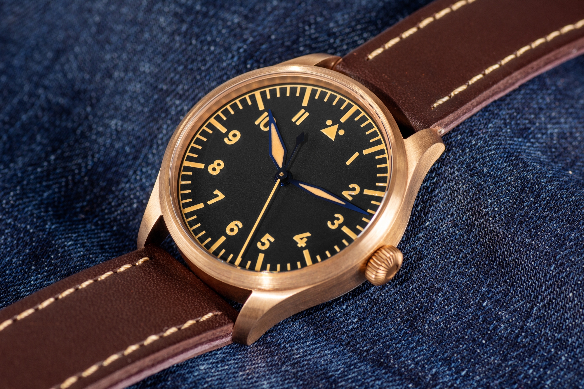 Pilot watch 42 mm Type A Bronze CuSn8 thumbnail 2
