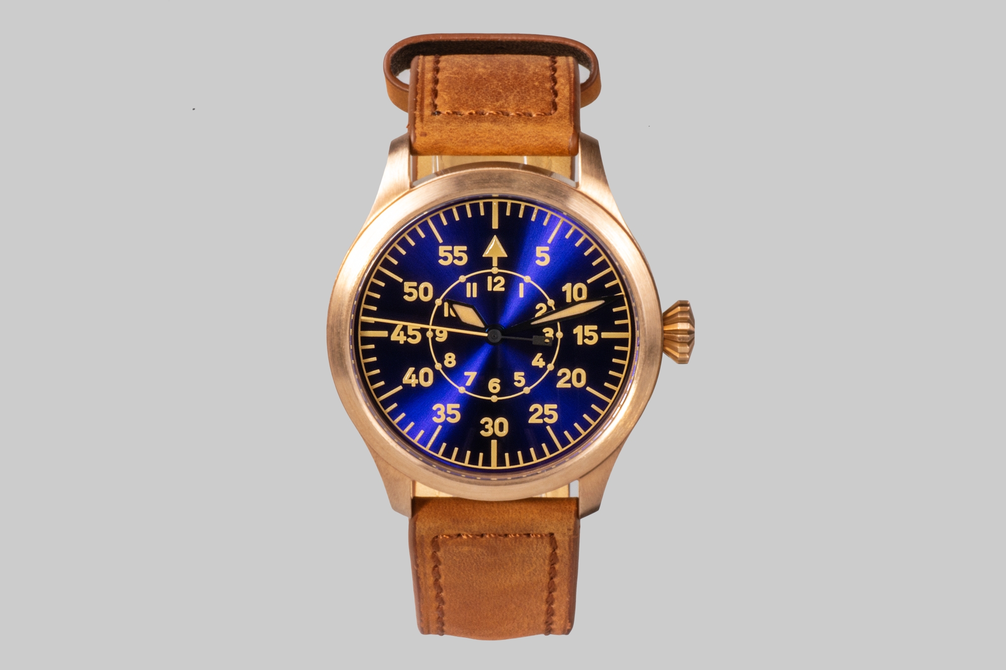 Pilot watch 44 mm Type B Bronze CuSn8 thumbnail 4
