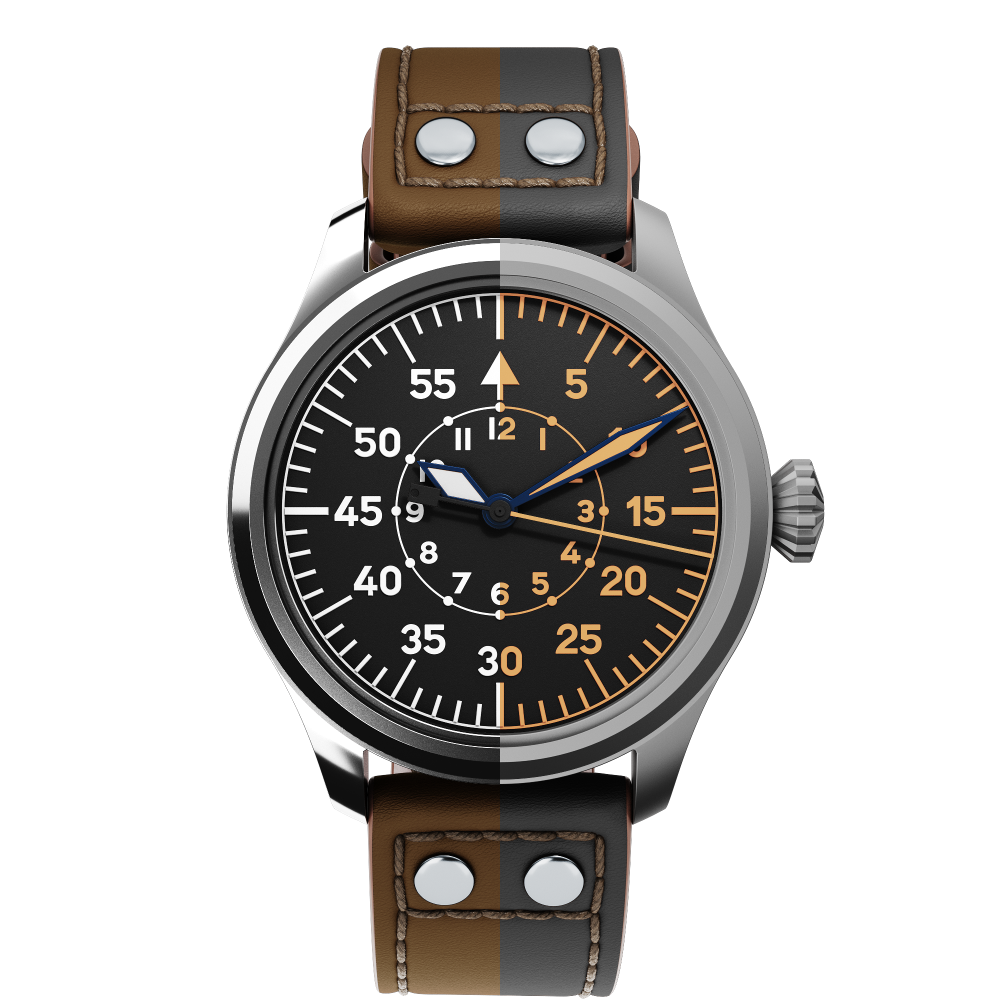 Pilot watch 44 mm Type B selected view