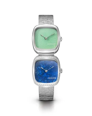 Dual Time Mini  Lagoon Jadeite & Lapis Lazuli