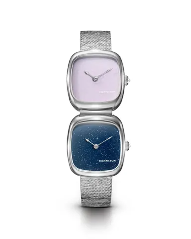 Dual Time Mini  Pink Malaysian Jade & Aventurine