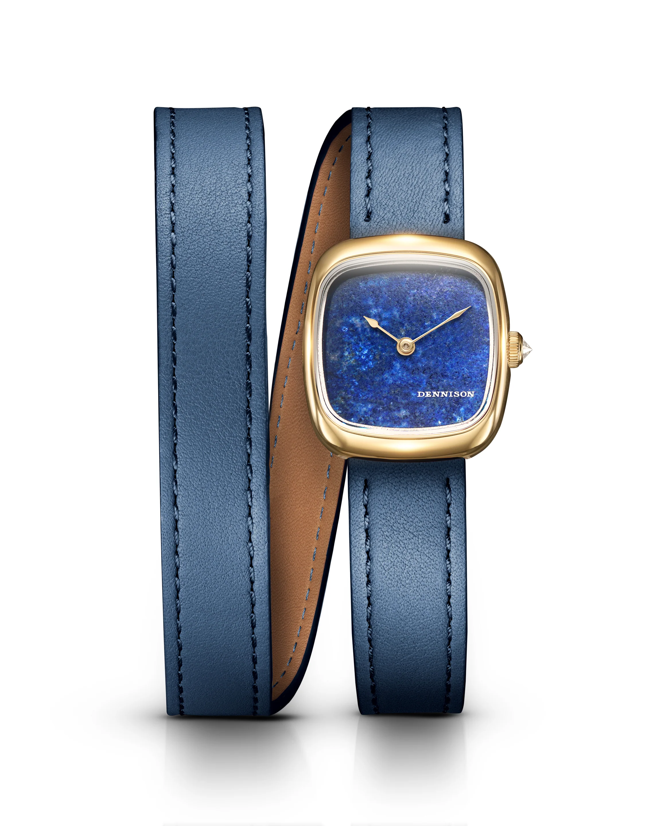 Mini Lapis Lazuli In Gold thumbnail 2