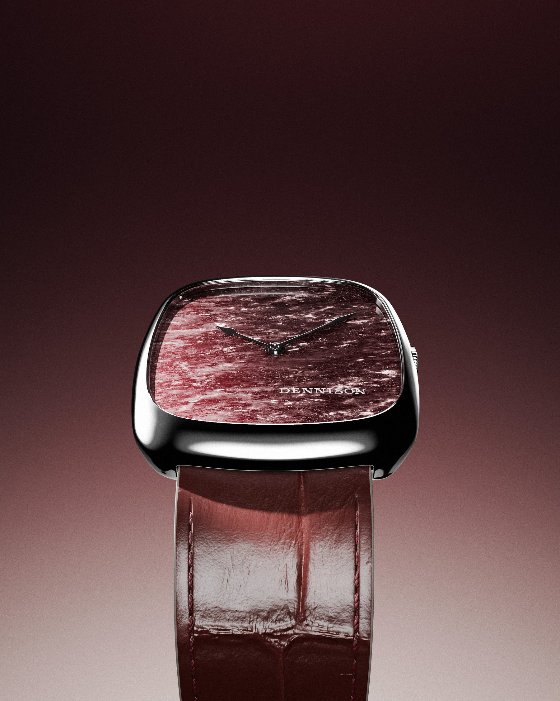 Natural Rubellite Stone In Steel thumbnail 2