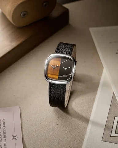 Tiger Eye & Marble In Steel