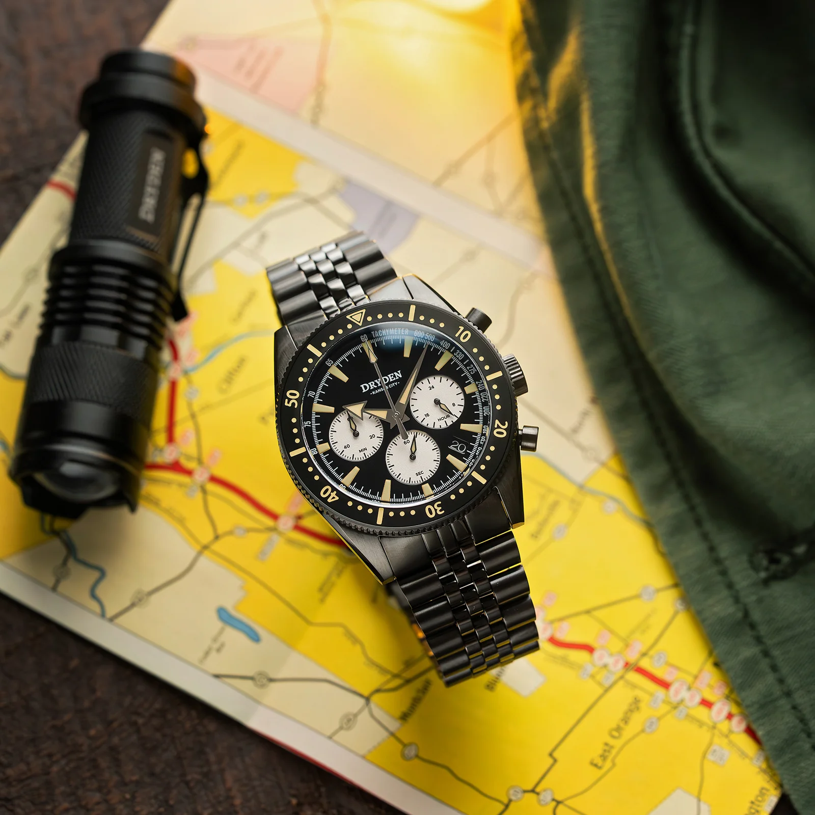Dryden Chrono Diver Gen 2 42mm Chronograph - PVD Vintage thumbnail 3