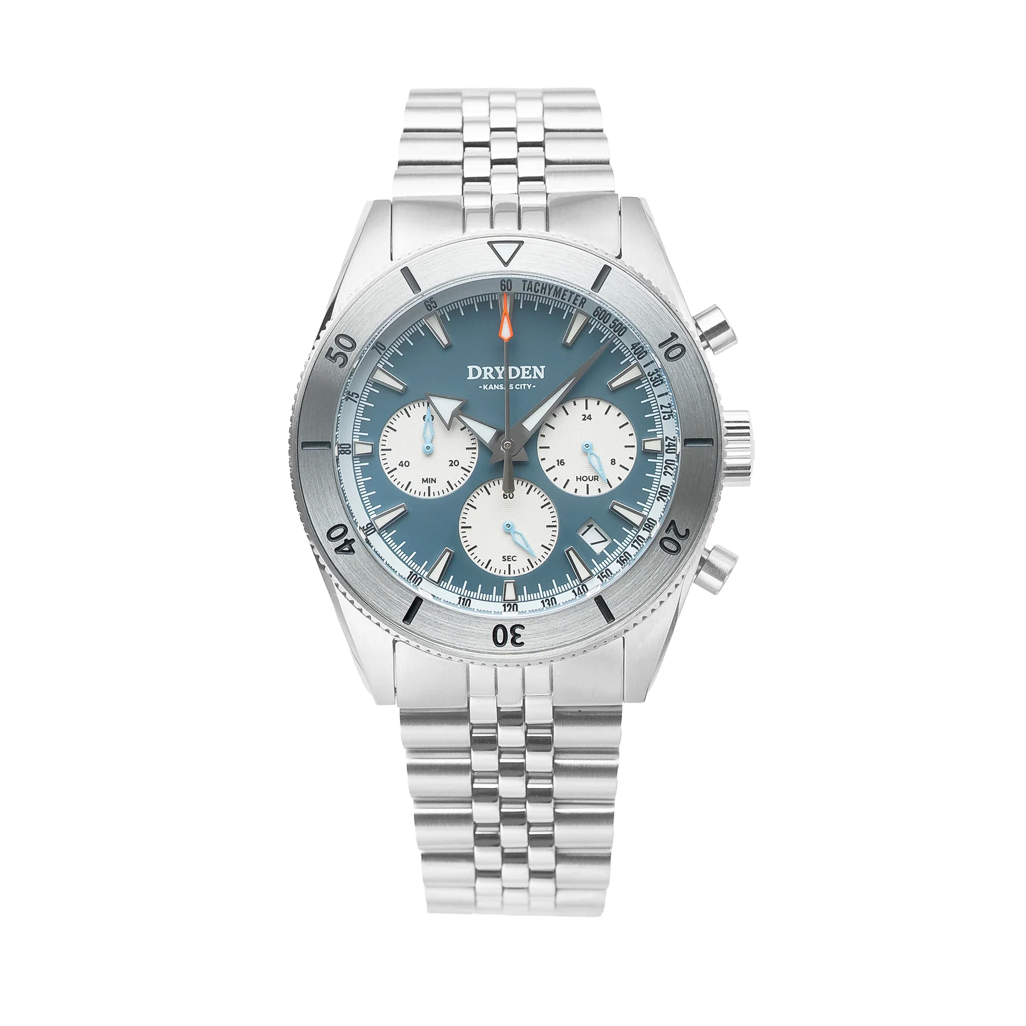 Dryden Chrono Diver Gen 2 42mm Chronograph - Steel Blue thumbnail 2