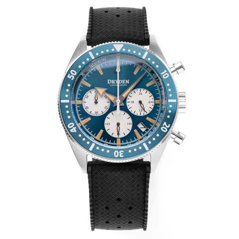 Dryden Chrono Diver Series 1 - Blue Vintage thumbnail 2