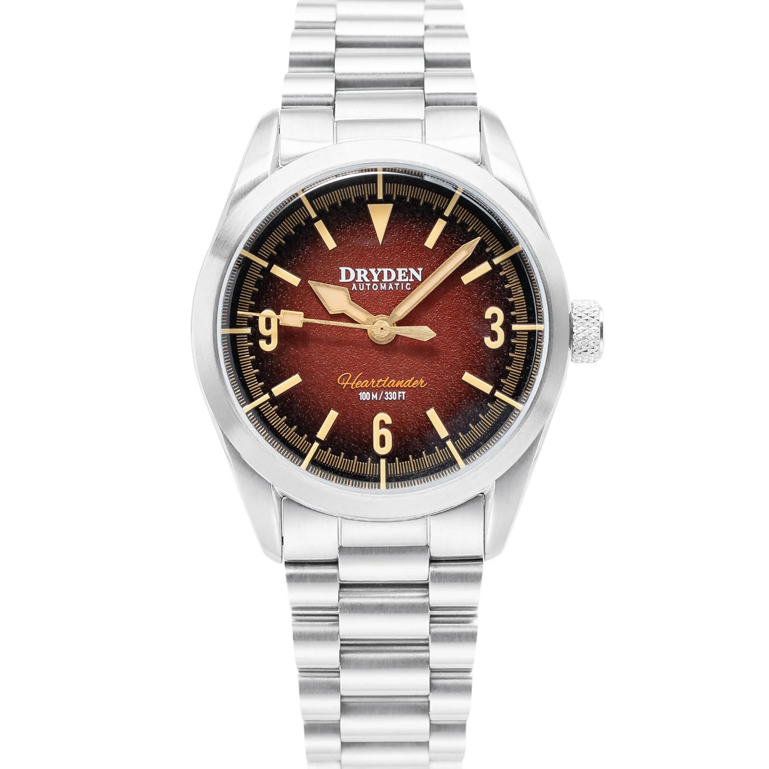 Dryden Heartlander 38mm Automatic Field Watch - Autumn Rust thumbnail 2