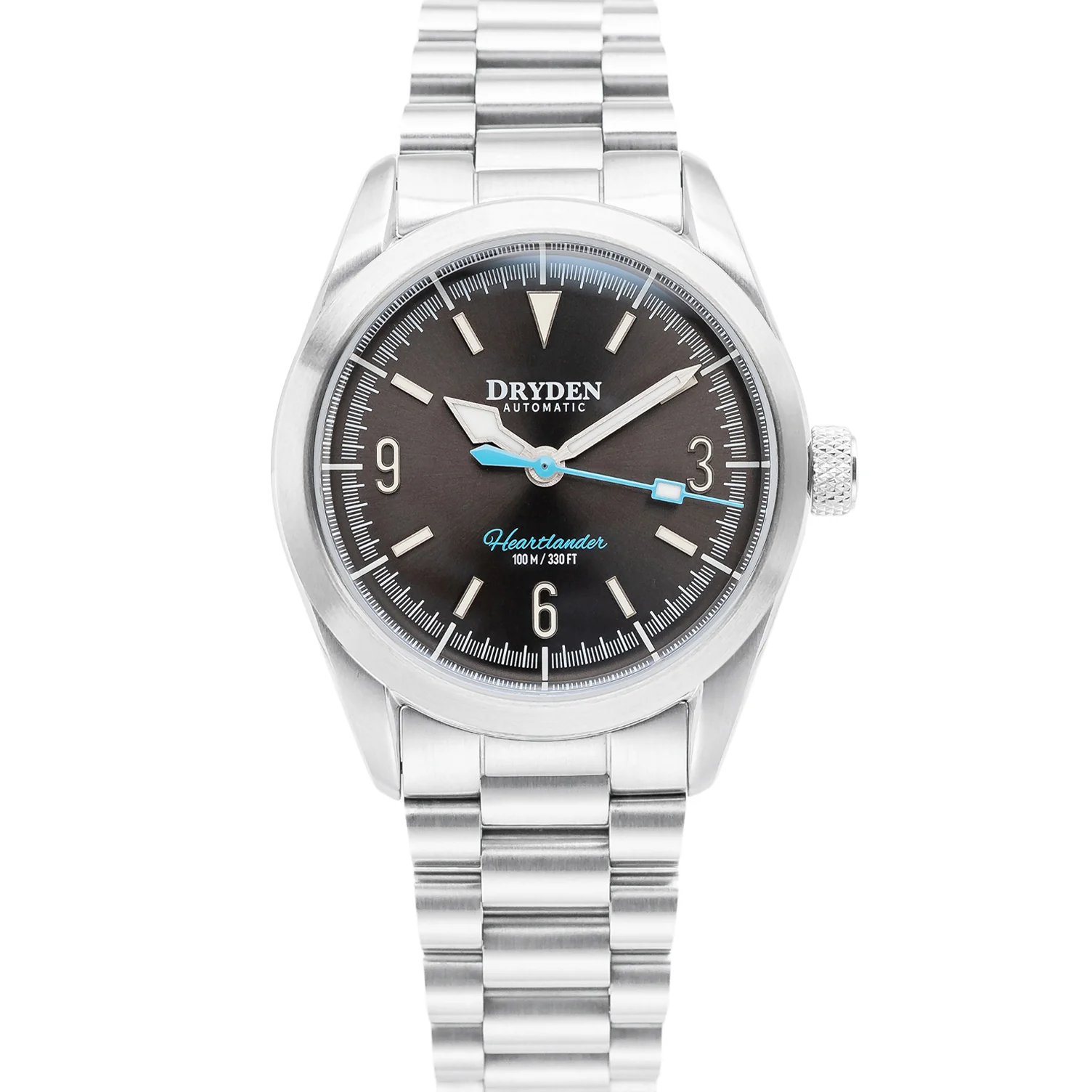 Dryden Heartlander 38mm Automatic Field Watch - Gunmetal Gray