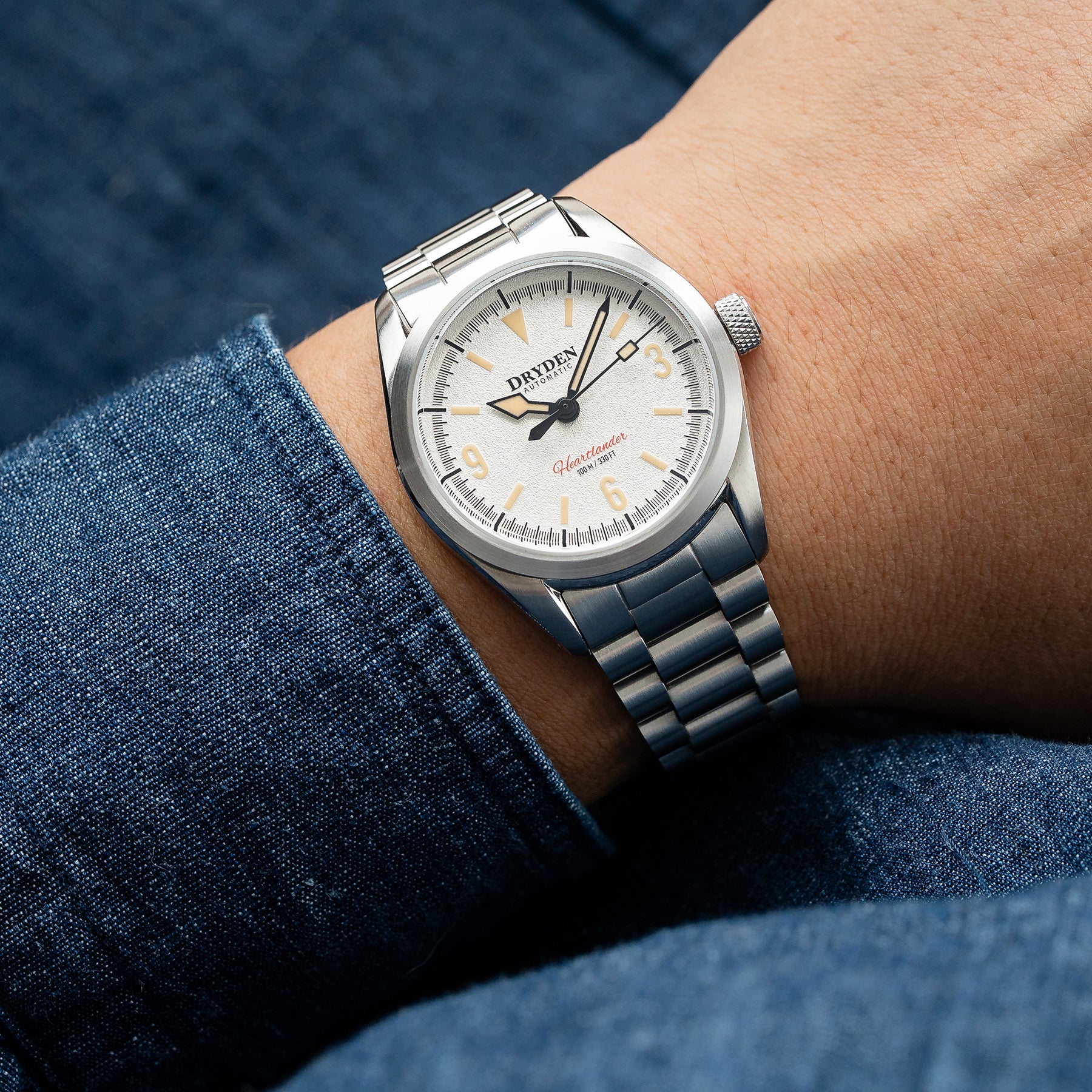 Dryden Heartlander 38mm Automatic Field Watch - Polar Vintage thumbnail 2