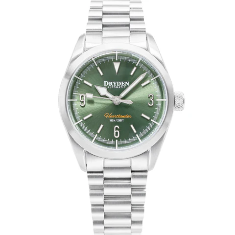 Dryden Heartlander 38mm Automatic Field Watch - Prairie Green thumbnail 2