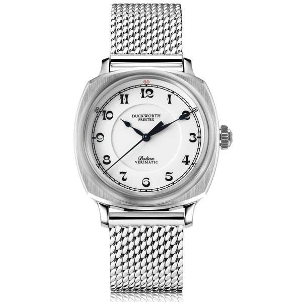 Verimatic White Automatic 39Mm Steel Mesh thumbnail 2