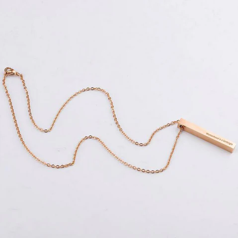 Womanhood necklace Rose thumbnail 2
