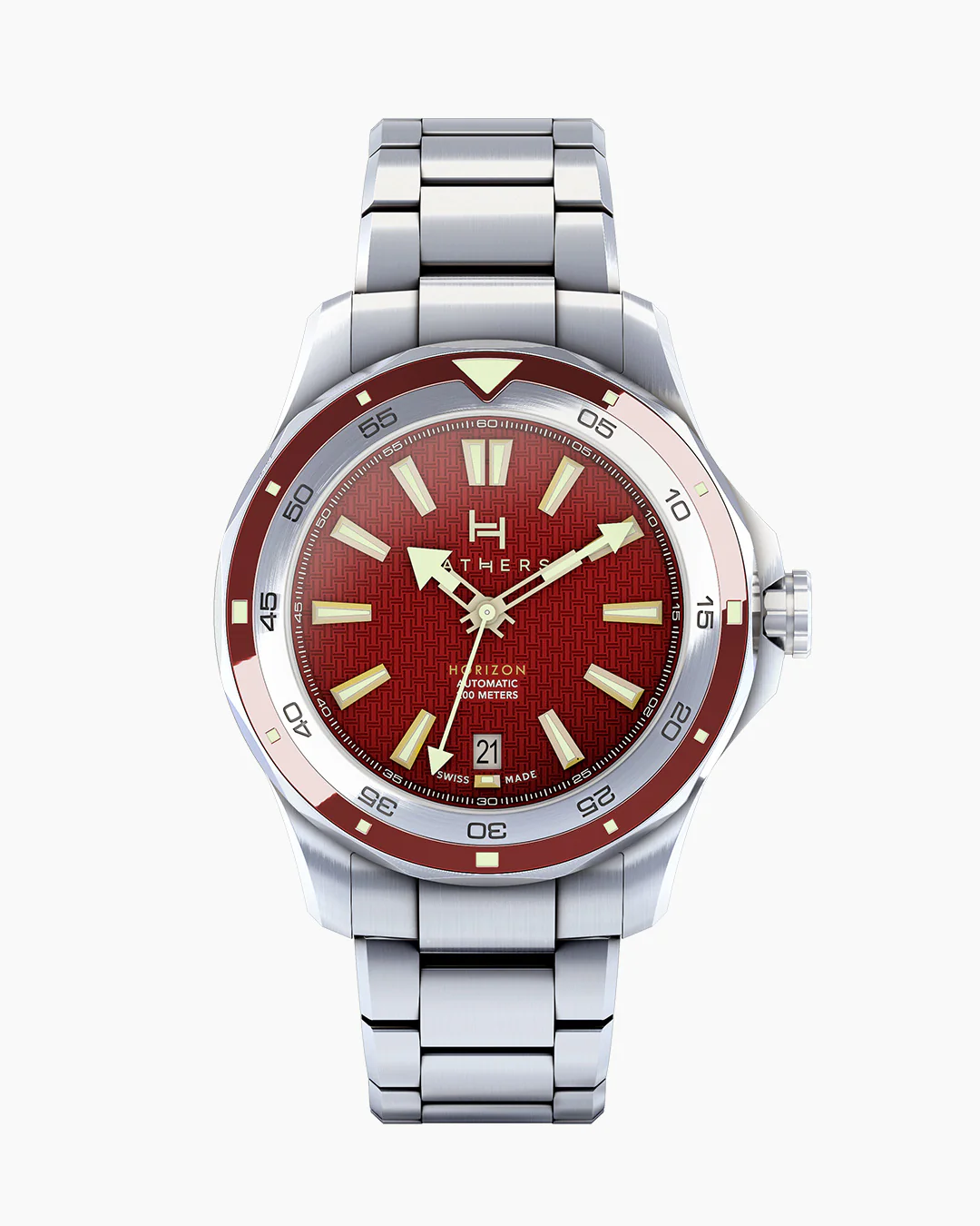 Fathers Anniversary  Orologio Diver Automatico Swiss Made  Rosso 40 mm thumbnail 2