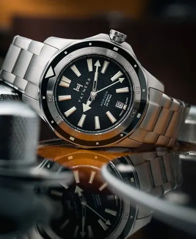 Fathers Eternal Legacy  Orologio Diver Automatico Swiss Made  Nero 40 mm
