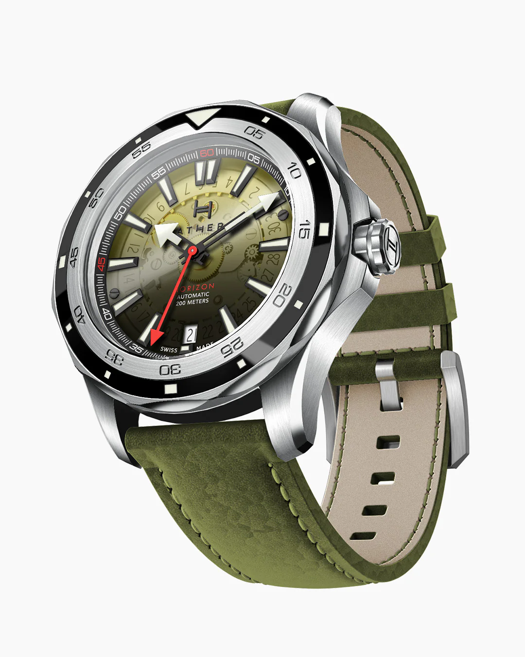 Fathers Evolution Supernova  Orologio Diver Automatico Swiss Made  Giallo / Verde 40 mm thumbnail 2