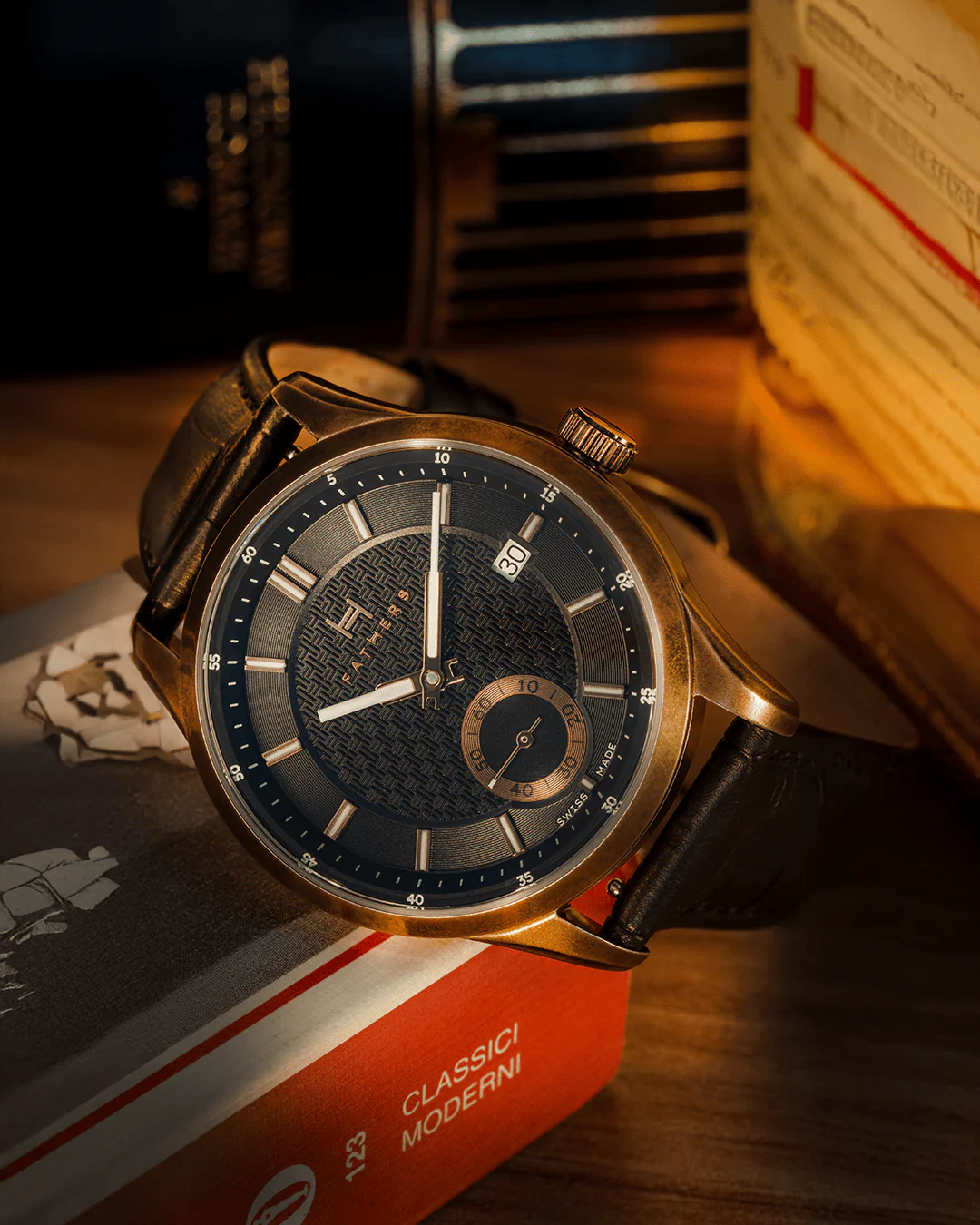 Fathers Memoria - Orologio Small Seconds Automatico Swiss Made - Bronzo 38mm thumbnail 2