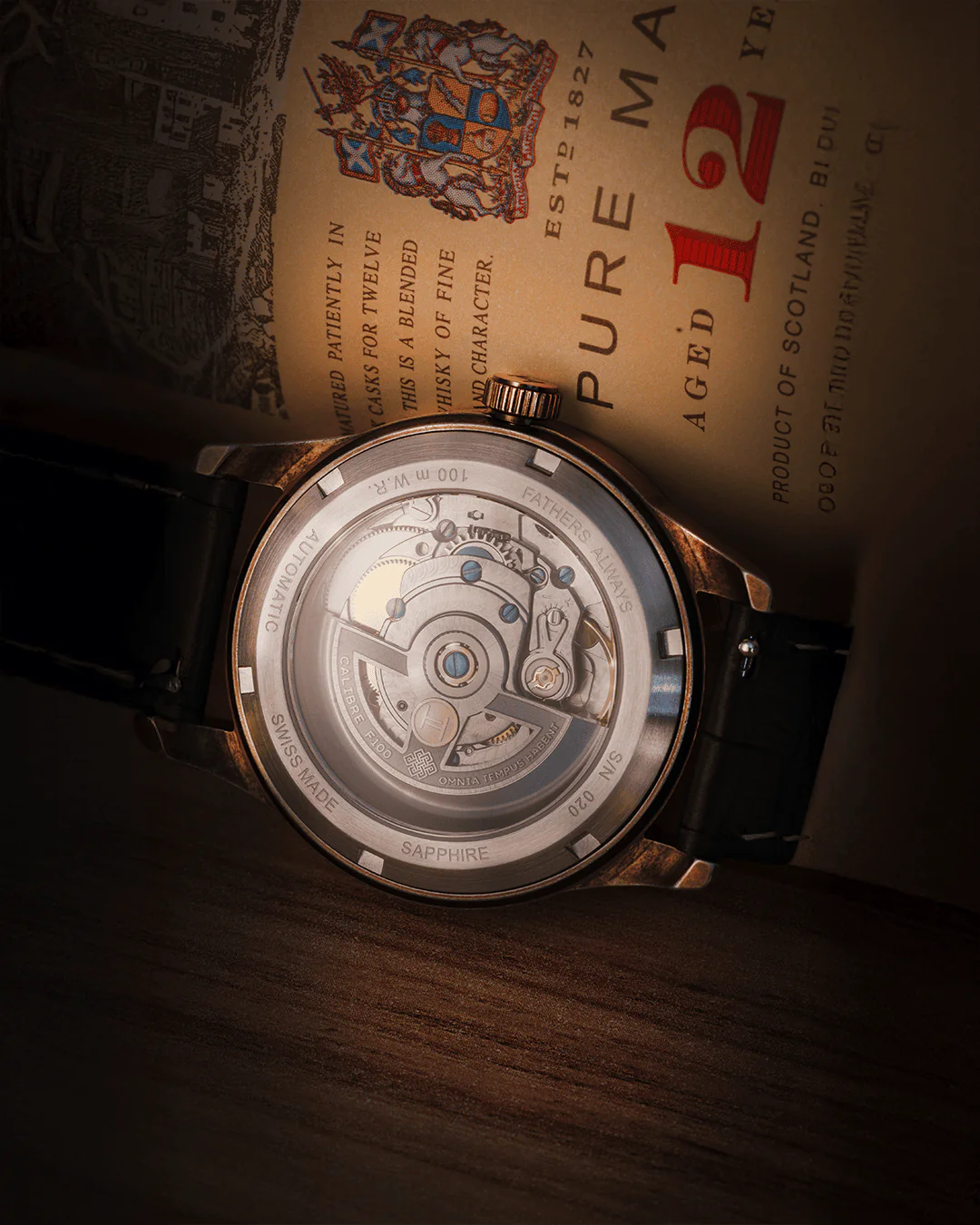 Fathers Memoria - Orologio Small Seconds Automatico Swiss Made - Bronzo 38mm thumbnail 3