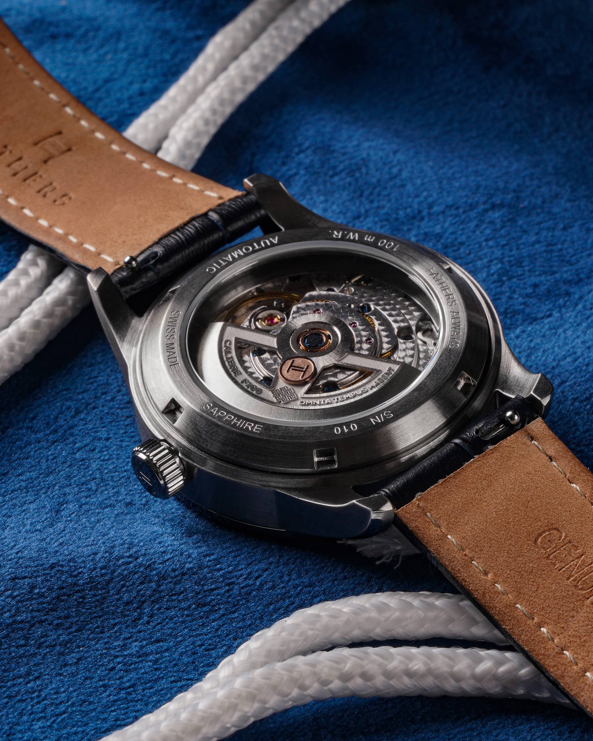 Fathers Nexus - Small Seconds Automatic Swiss Made Watch - Midnight Blue 38mm thumbnail 2