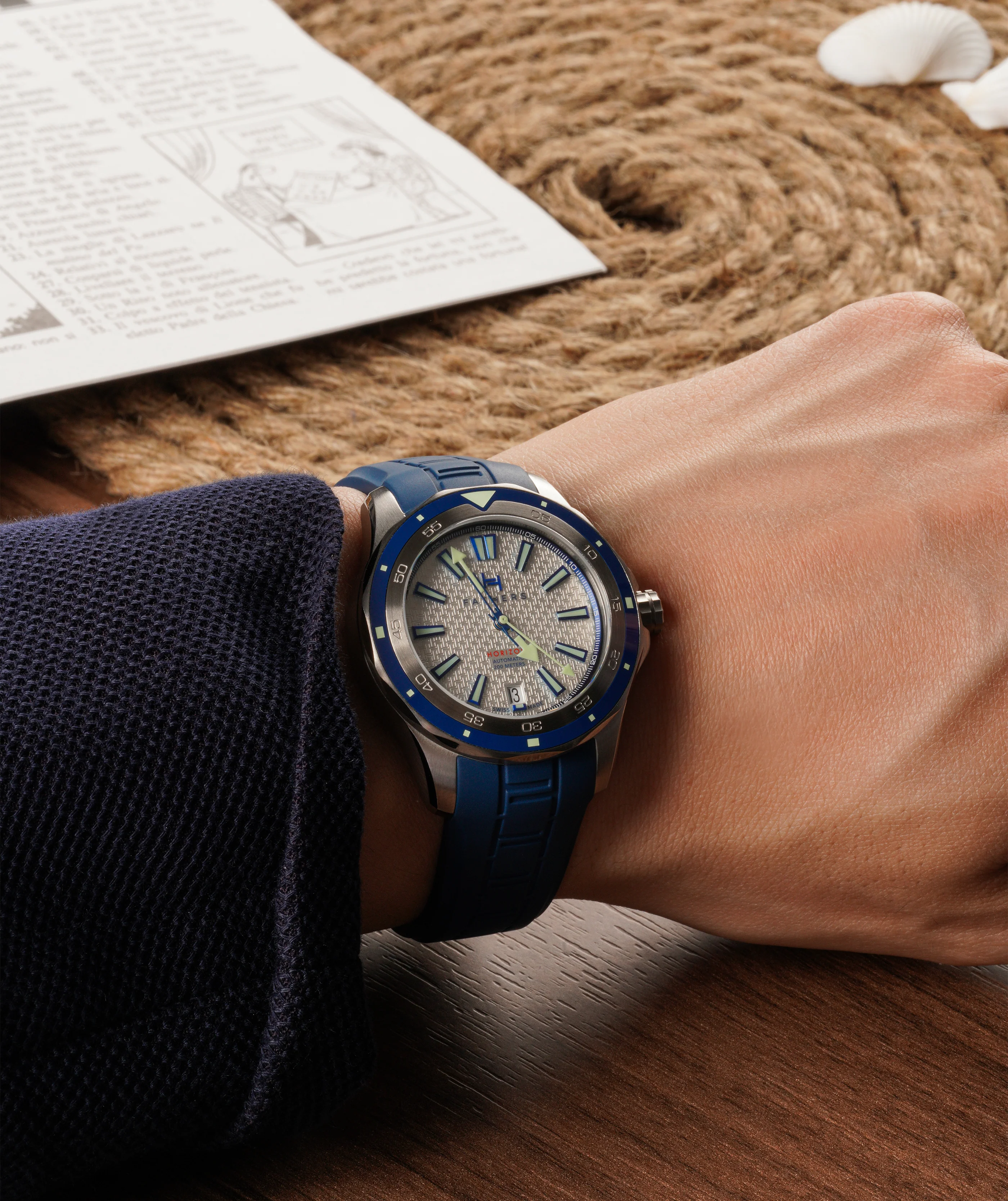 Fathers Procida  Orologio Diver Automatico Swiss Made  Blu 40 mm thumbnail 2