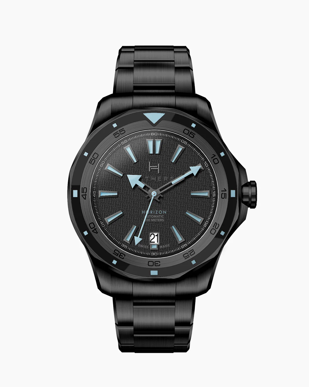 Fathers Professional Elegance  Swiss Made Automatic Diver Watch  Black 40 mm thumbnail 2