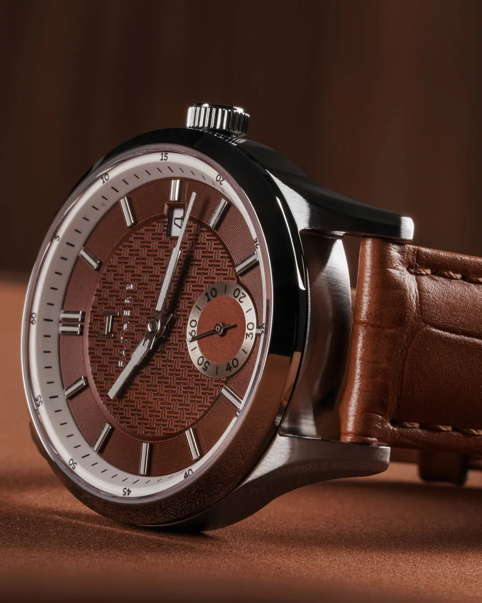 Fathers Radix - Orologio Small Seconds Automatico Swiss Made - Mocha 38mm selected view