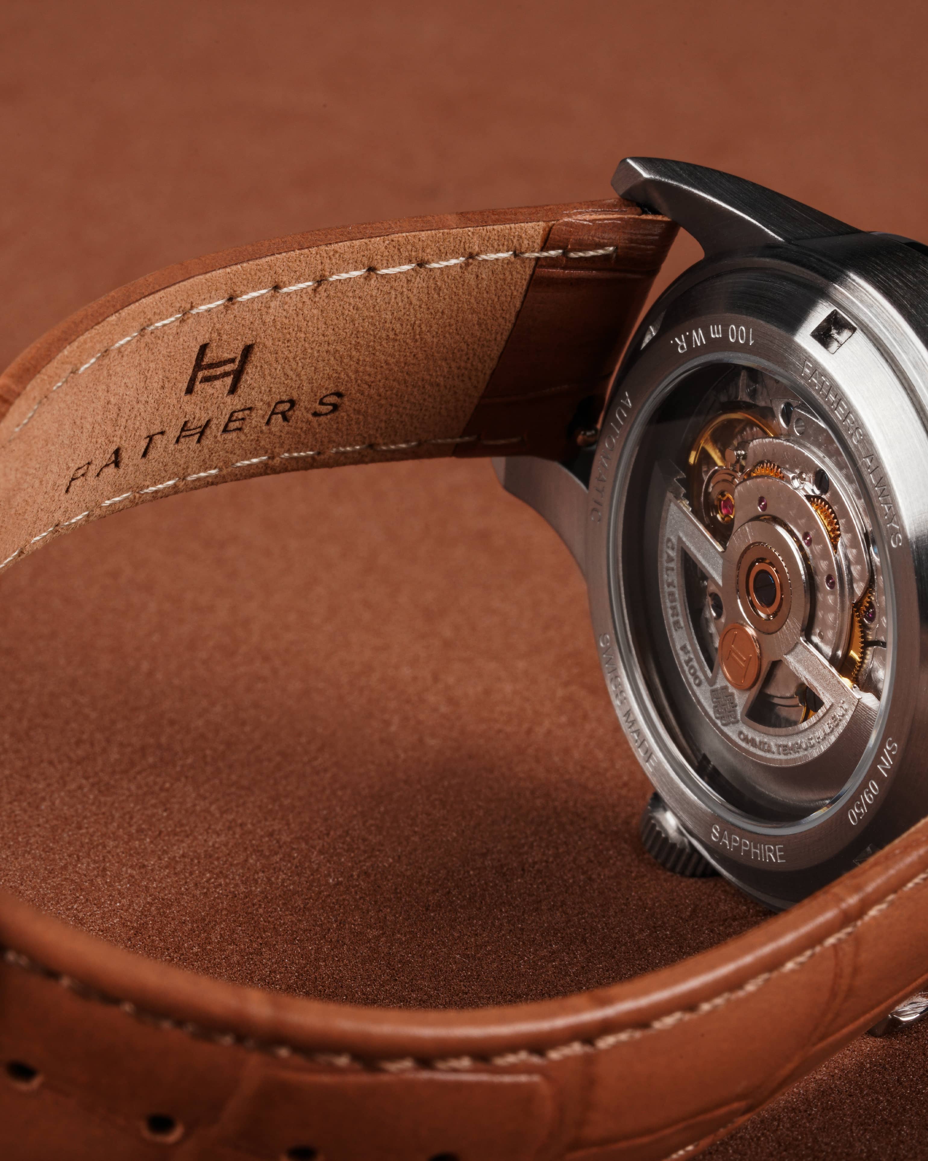 Fathers Radix - Small Seconds Automatic Swiss Made Watch - Mocha 38mm thumbnail 2