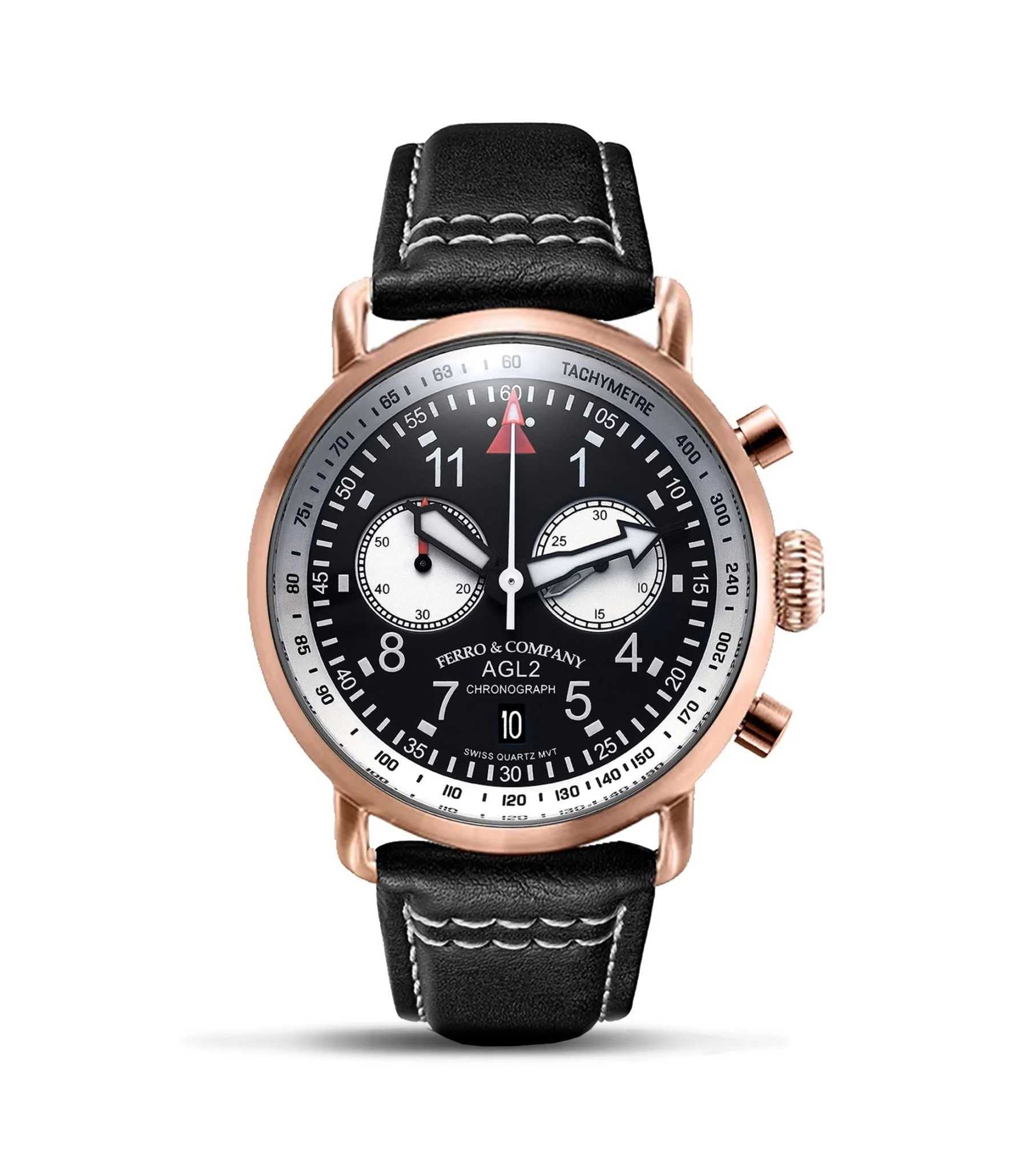 AGL 2 Chronograph Black / White / Rose Gold thumbnail 2