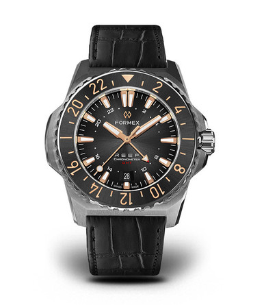 AUTOMATIC GMT COSC 300M BLACK/GILT 42 MM thumbnail 4
