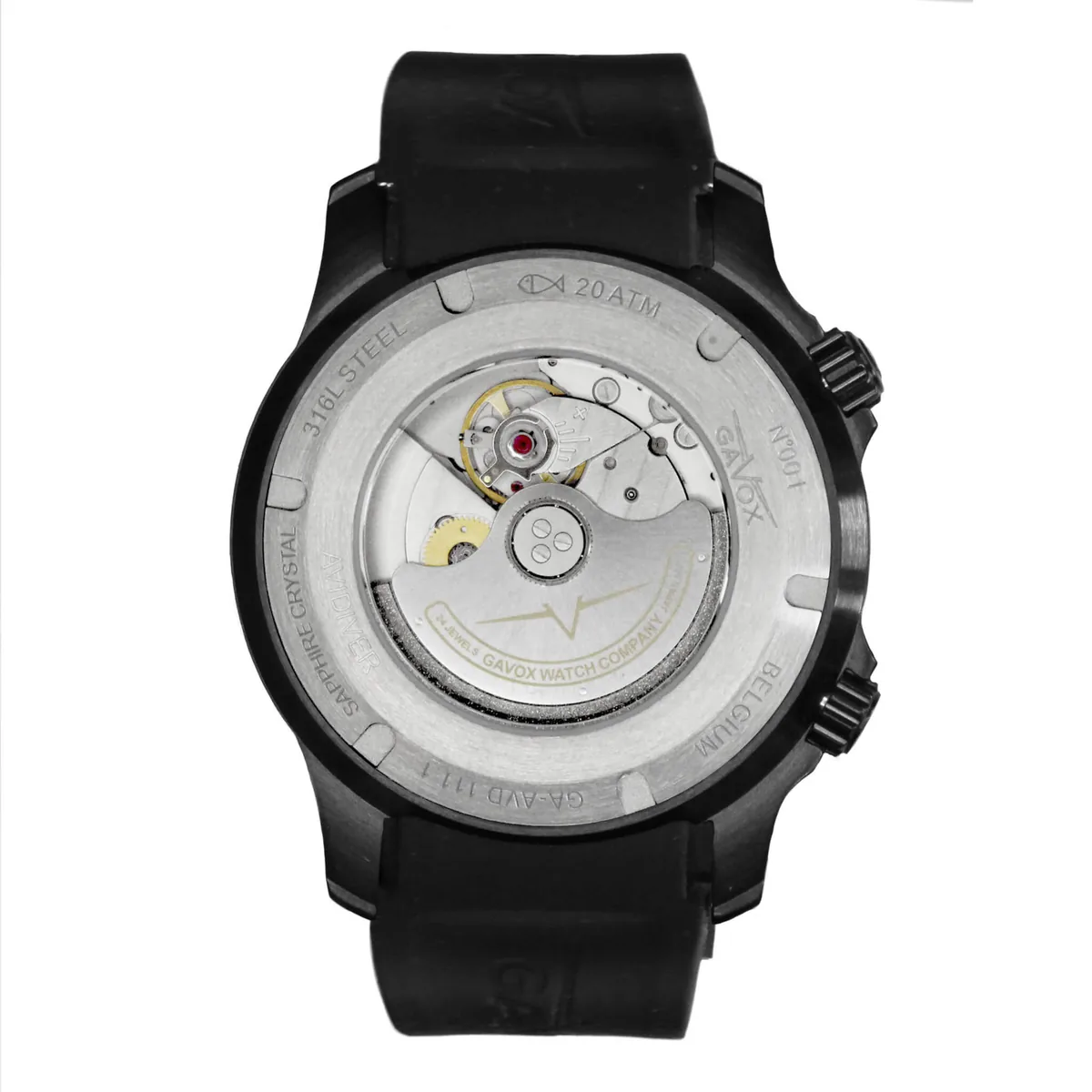 Gavox AviDiver (Black PVD) selected view