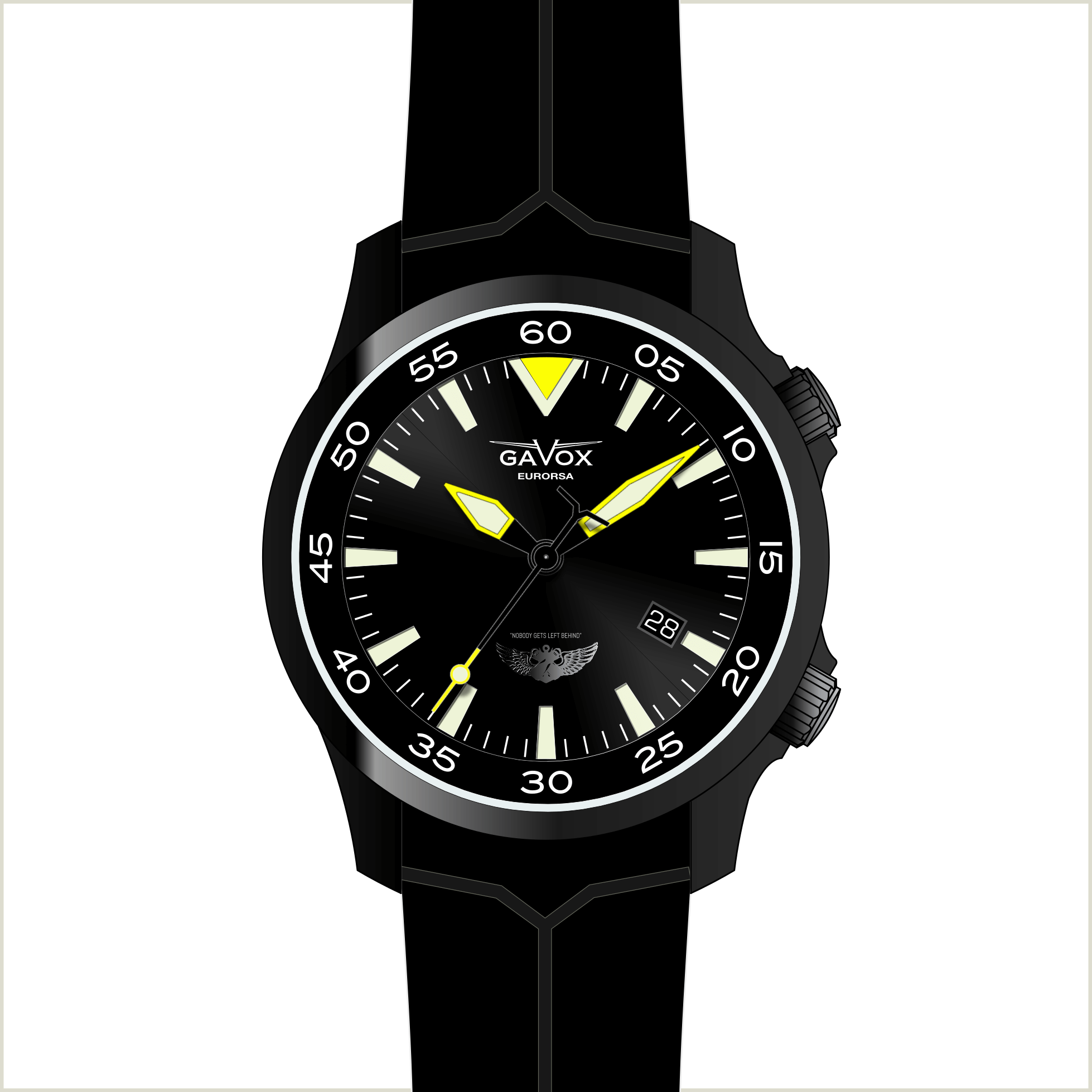 Gavox AviDiver EURORSA (super confortable moulded silicone strap) thumbnail 2