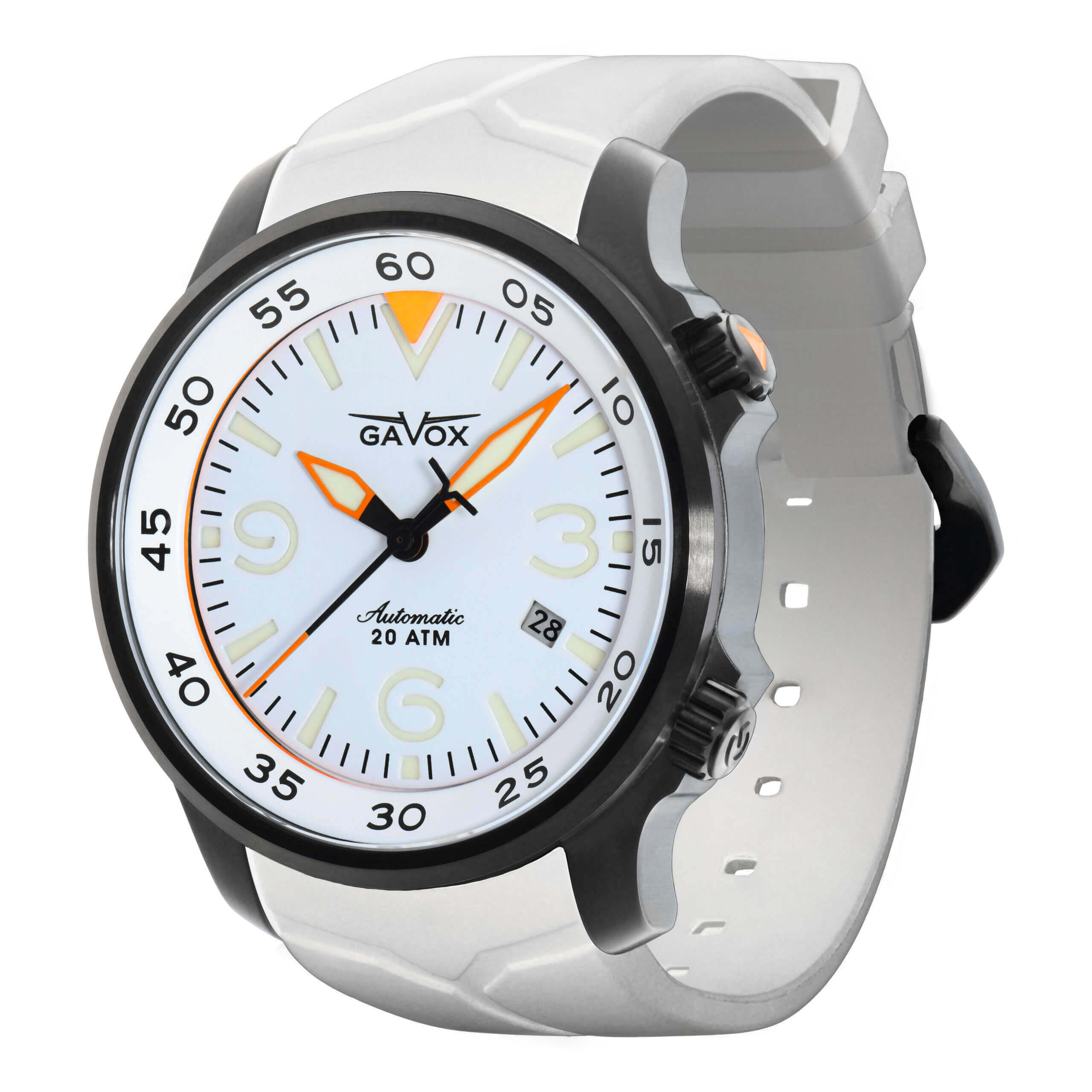 Gavox AviDiver (Winter White PVD) (white strap) thumbnail 2