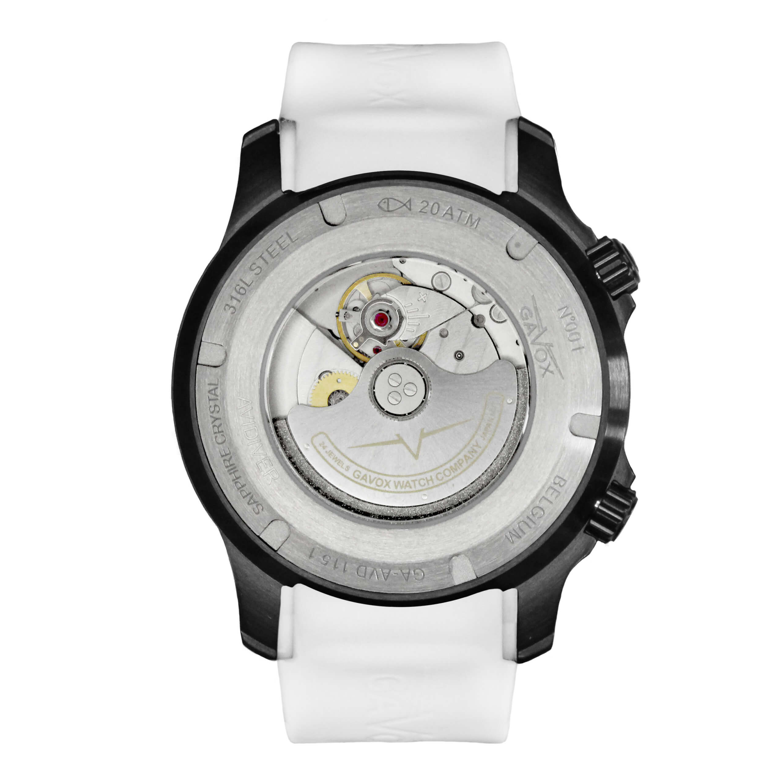 Gavox AviDiver (Winter White PVD) (white strap) thumbnail 3