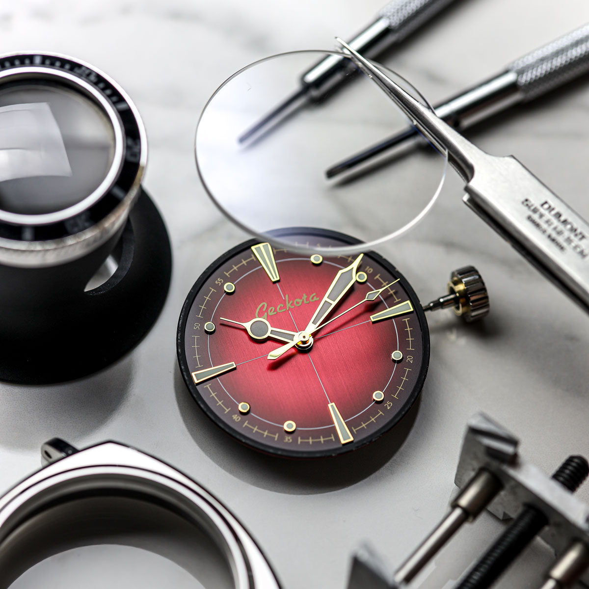 Pioneer Automatic Watch Brushed Red Dial thumbnail 2