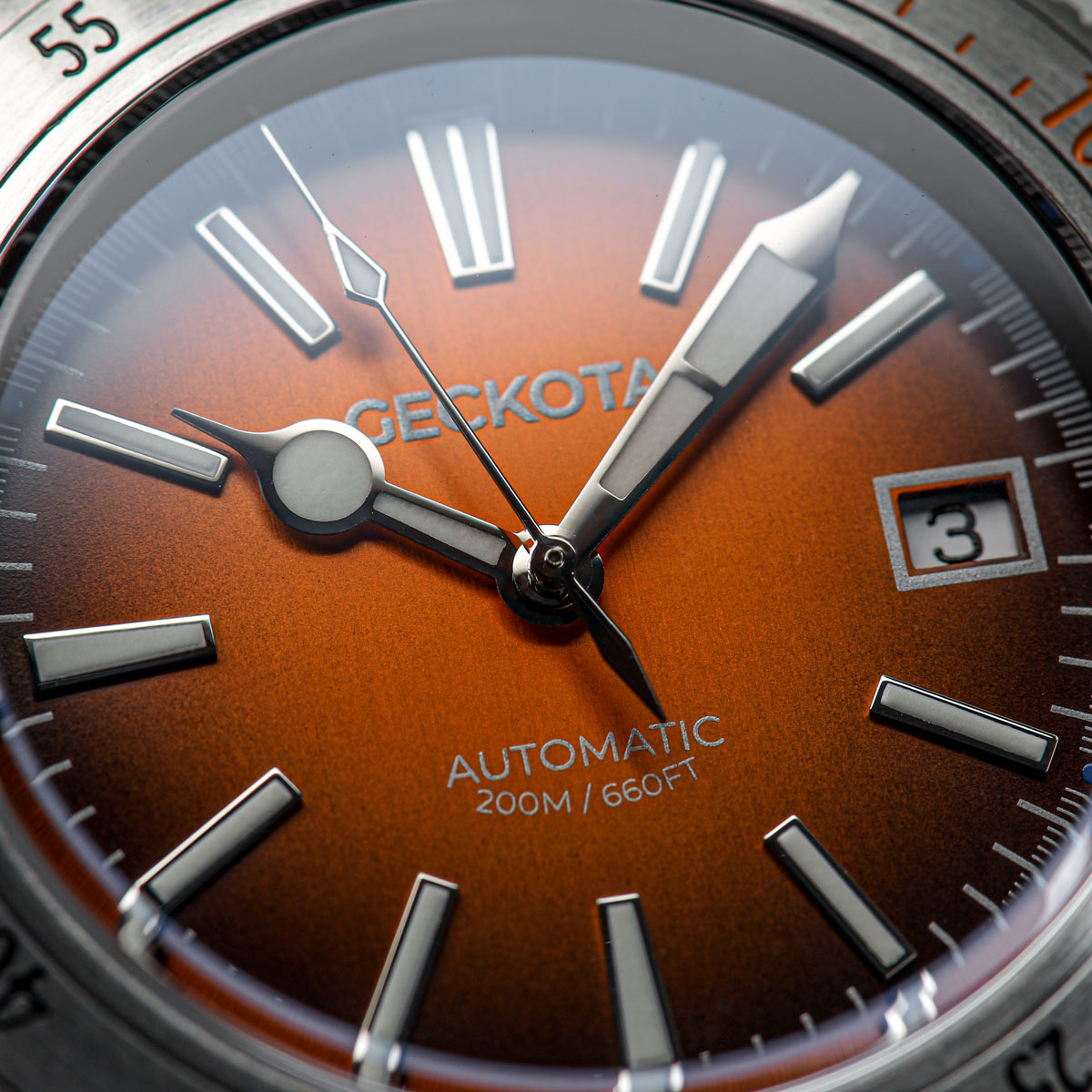 Sea-Hunter Dive Watch Burnt Orange Steel Edition thumbnail 4