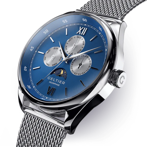 CRESCENT - Classic Blue Silver Steel thumbnail 2