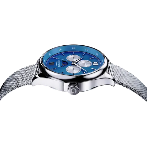 CRESCENT - Classic Blue Silver Steel