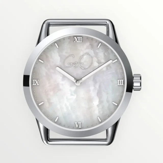 Geo Bio Bay Mother of Pearl Polished Watch