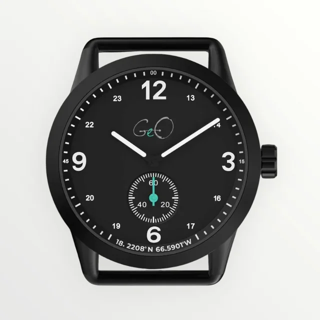 Geo Campo Apagon Lumed Watch - 39mm - Black