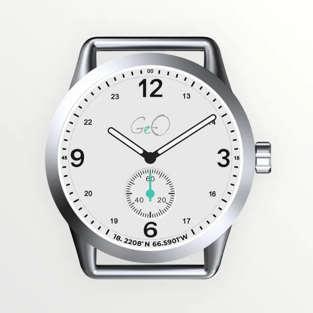 Geo Campo Día Full-Lumed Watch - 39mm - Silver