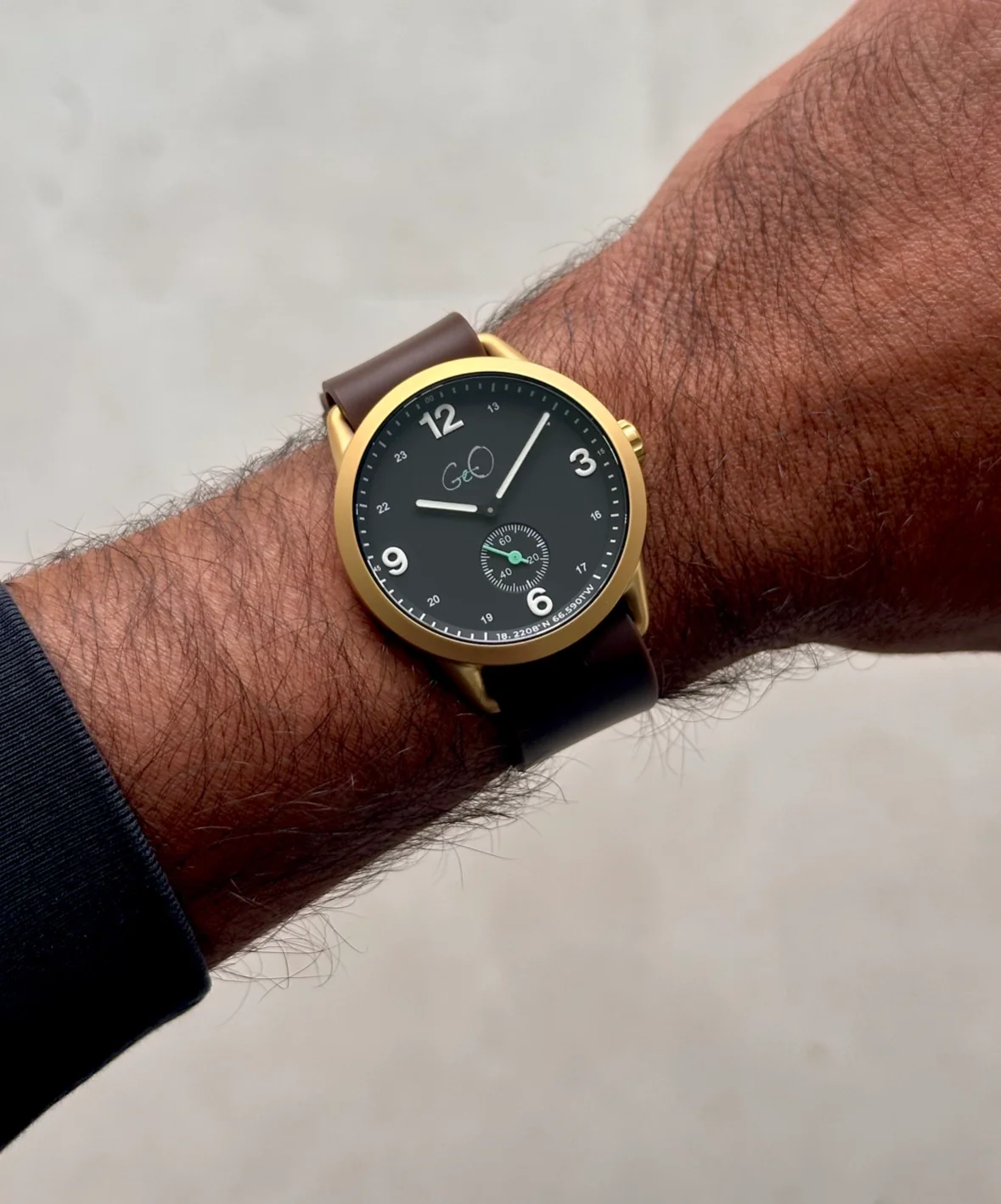 Geo Campo Guanin Lumed Watch - 39mm - Gold thumbnail 3