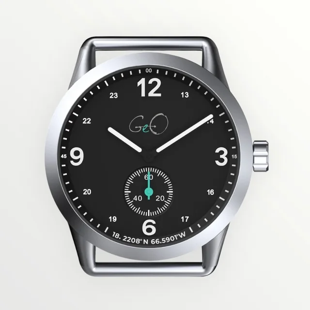 Geo Campo Noche Lumed Watch - 39mm - Silver