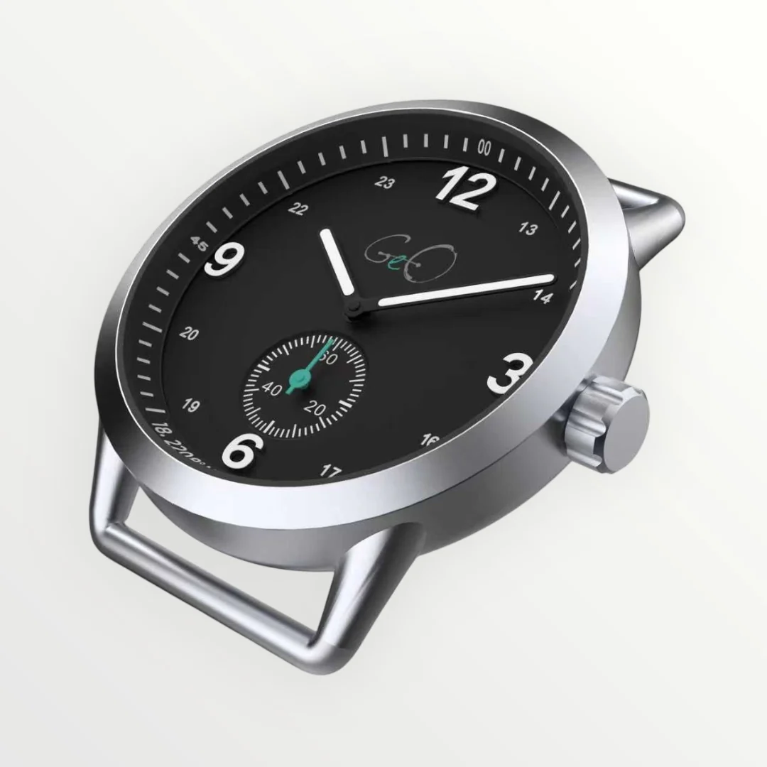 Geo Campo Noche Lumed Watch - 39mm - Silver thumbnail 2