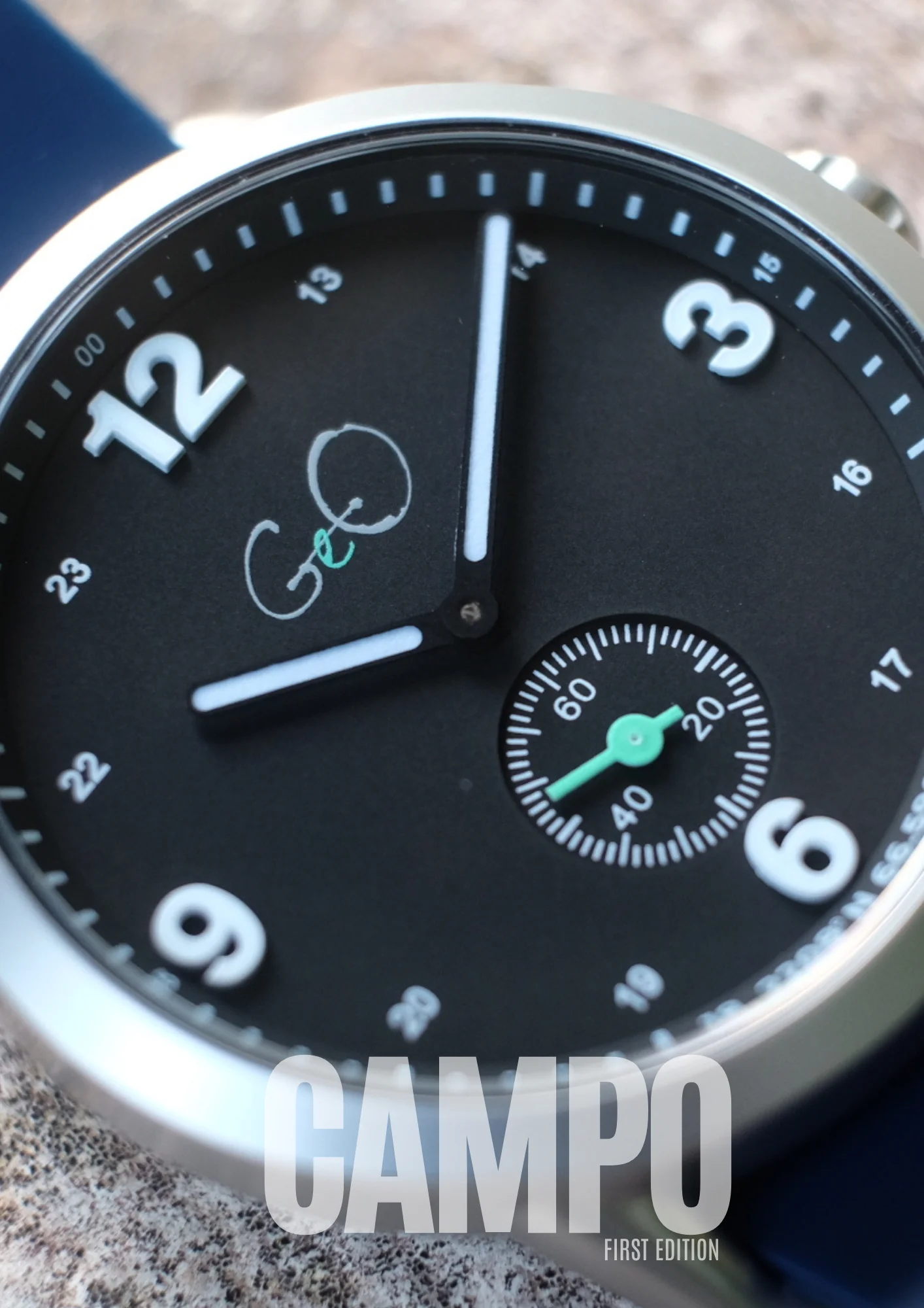 Geo Campo Noche Lumed Watch - 39mm - Silver thumbnail 3