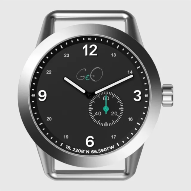 Geo Cofresi Tool Navigator Watch Stainless - Black Dial 41mm