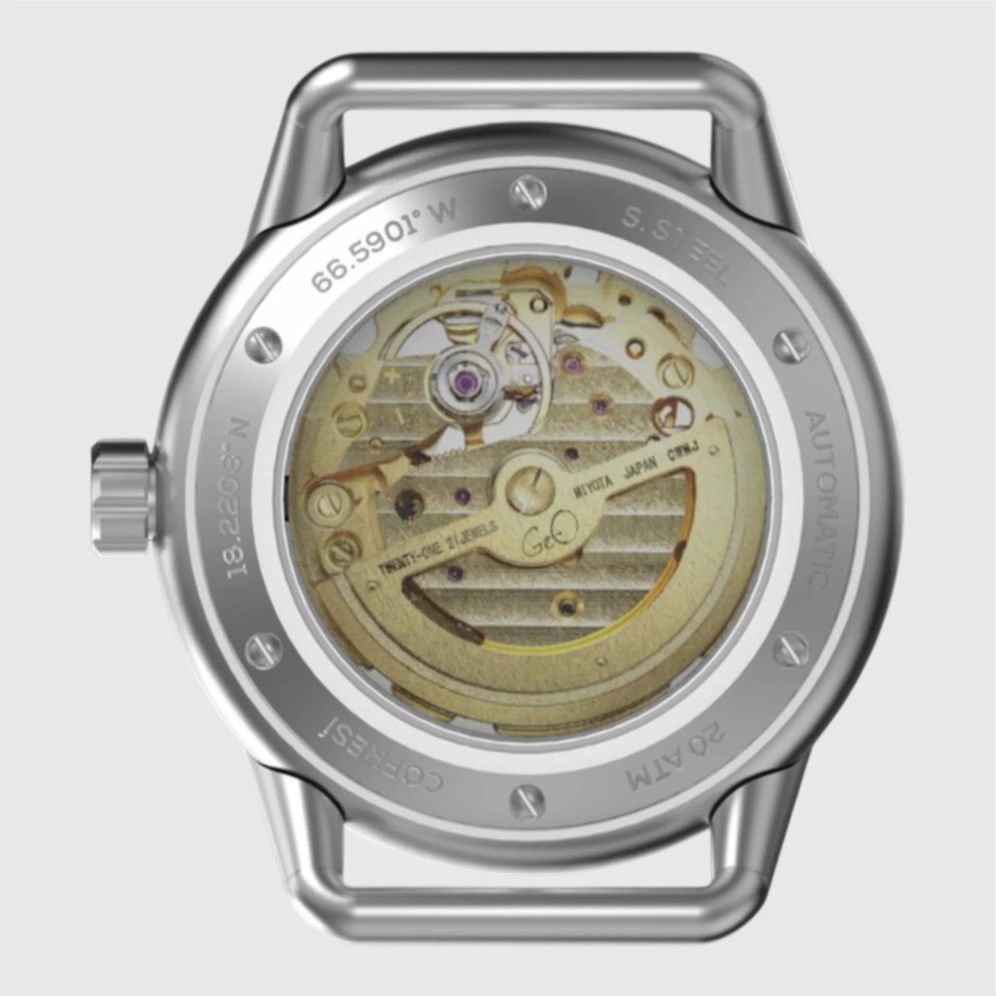 Geo Cofresi Tool Navigator Watch Stainless - Full Lumed Dial 41mm thumbnail 2