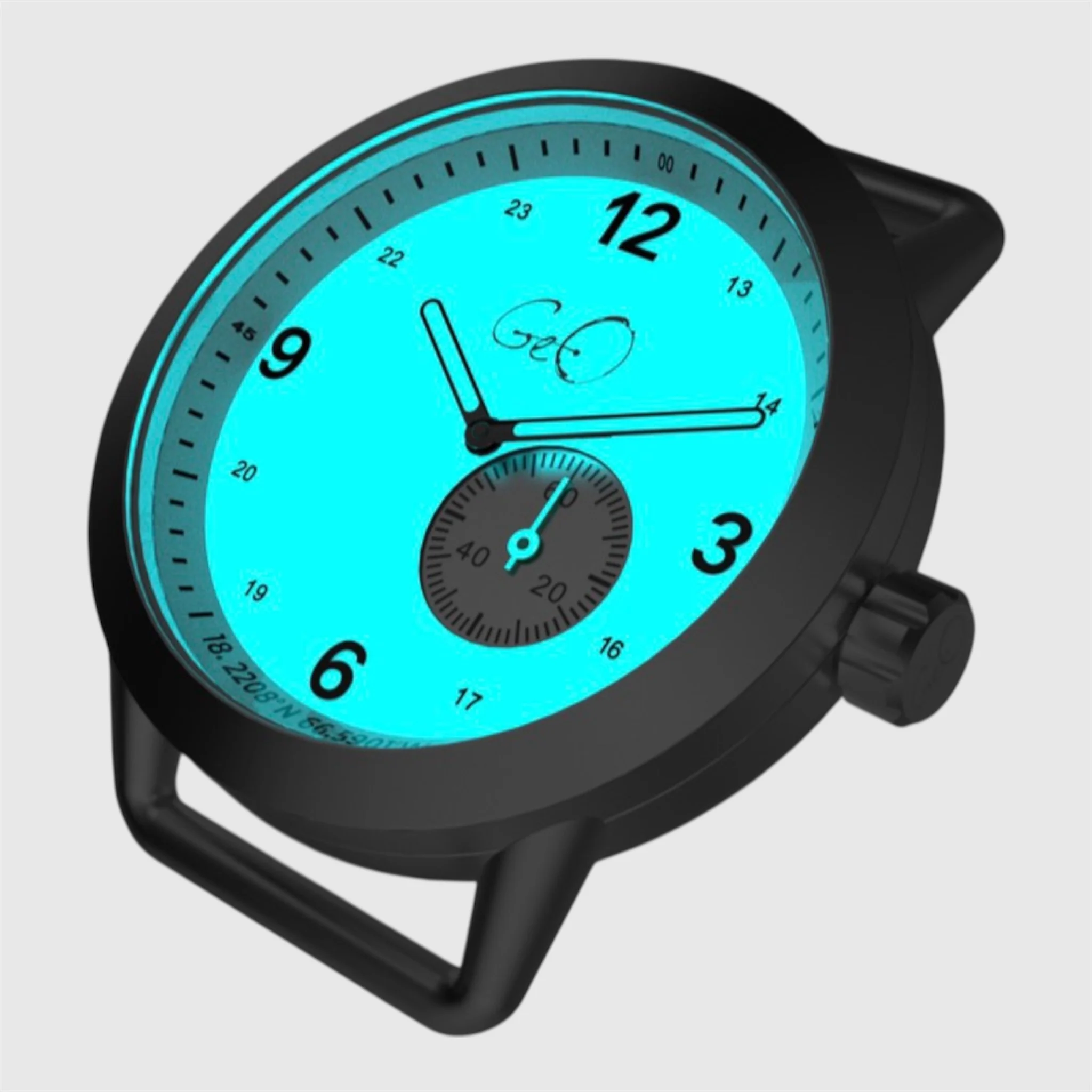 Geo Cofresi Tool Navigator Watch Stainless - Full Lumed Dial 41mm thumbnail 3
