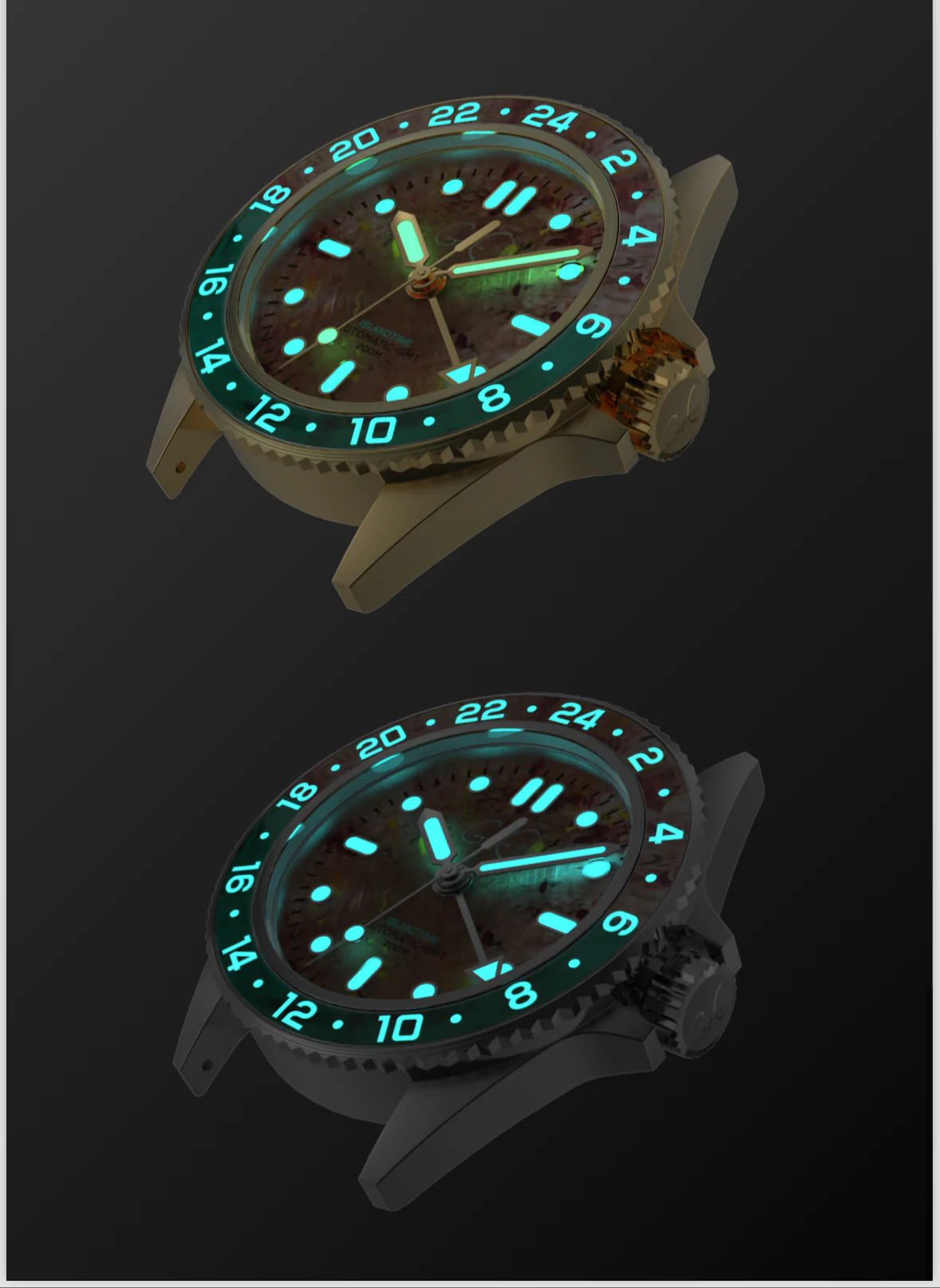 Geo Islandtime Automatic GMT Watch Vol.1.5. Gold thumbnail 3